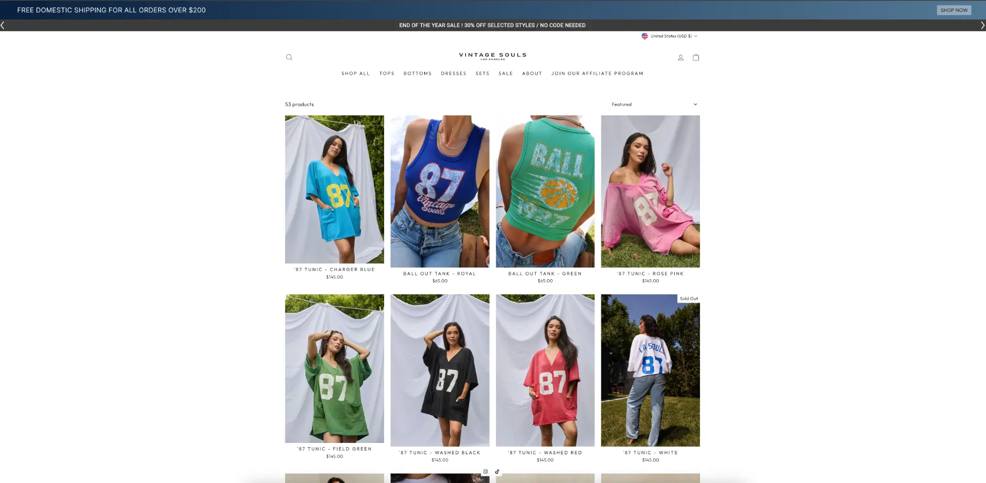 Vintage Souls LA previous website