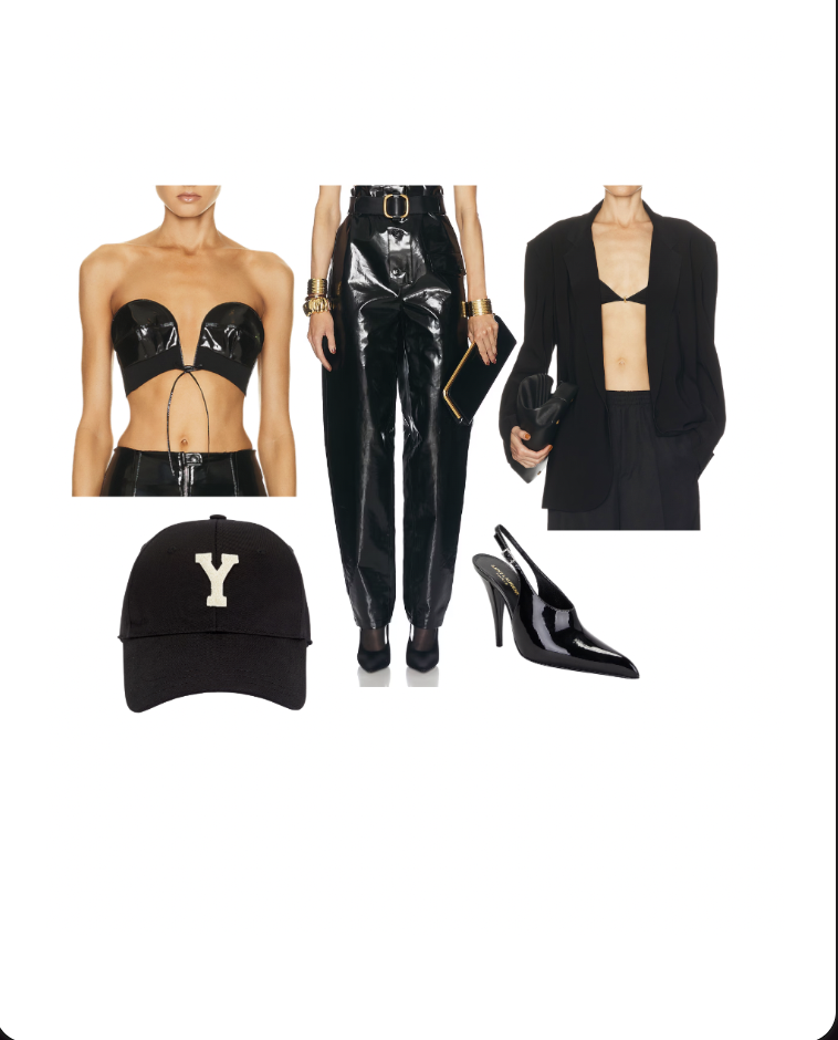Styling look-board for the locked wardrobe pass